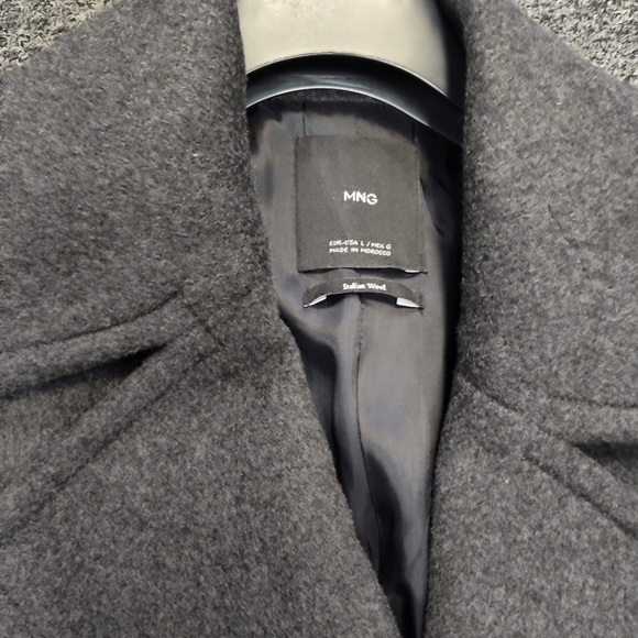 Mango Charcoal Pea Coat for Men - Picture 2 of 2